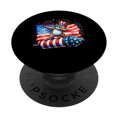 Dabbing Sloth Sunglasses On Firecracker 4th July US Flag PopSockets Klebender PopGrip Dabbing Sloth Sunglasses On Firecracker 4th July US Flag PopSockets Klebender PopGrip von Wild Animal 4th Of July Costume