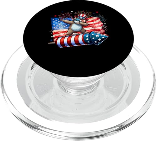 Dabbing Sloth Sunglasses On Firecracker 4th July US Flag PopSockets PopGrip für MagSafe Dabbing Sloth Sunglasses On Firecracker 4th July US Flag PopSockets PopGrip für MagSafe von Wild Animal 4th Of July Costume