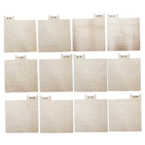 Wooden Binder Index Dividers, 12-Piece Alphabet Storage Separators, Single-Sided Vertical and Horizontal Design for Record Organization, LP Book Divider Set for Alphabetical Filing, Perfect Wooden Binder Index Dividers, 12-Piece Alphabet Storage Separators, Single-Sided Vertical and Horizontal Design for Record Organization, LP Book Divider Set for Alphabetical Filing, Perfect von WildHarmony