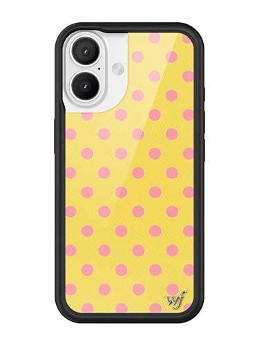 Wildflower Hüllen, für Apple iPhone 16, Schutzrahmen in Schwarz, 1,2-cm-Sturztest zertifiziert, frauengeführtes Kleinunternehmen, Polka Dot, Rosa & Gelb, gepunktet, ästhetisch, trendig, süß Wildflower Hüllen, für Apple iPhone 16, Schutzrahmen in Schwarz, 1,2-cm-Sturztest zertifiziert, frauengeführtes Kleinunternehmen, Polka Dot, Rosa & Gelb, gepunktet, ästhetisch, trendig, süß von Wildflower