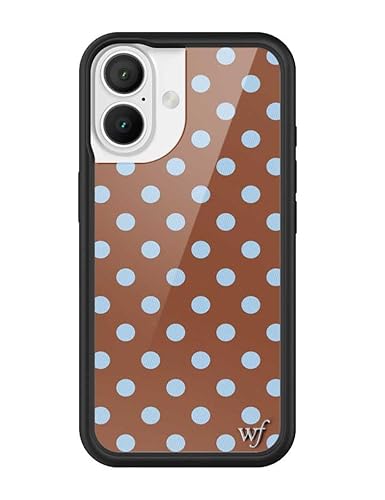 Wildflower Hüllen, für Apple iPhone 16, Schutzrahmen in Schwarz, 1,2-cm-Sturztest zertifiziert, frauengeführtes Kleinunternehmen, Polka Dot – Braun & Blau, gepunktet, ästhetisch, trendig, süß Wildflower Hüllen, für Apple iPhone 16, Schutzrahmen in Schwarz, 1,2-cm-Sturztest zertifiziert, frauengeführtes Kleinunternehmen, Polka Dot – Braun & Blau, gepunktet, ästhetisch, trendig, süß von Wildflower