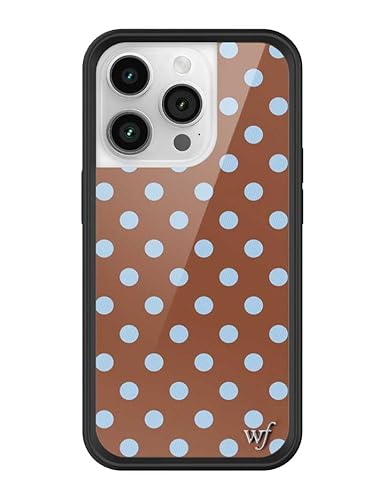 Wildflower Hüllen – kompatibel mit Apple iPhone 14 Pro | Schützender schwarzer Bumper, zertifizierter Fallschutz bis 1,22 m | Frauengeführtes kleines Unternehmen | Polka Dot | Braun und Blau – Punkte Wildflower Hüllen – kompatibel mit Apple iPhone 14 Pro | Schützender schwarzer Bumper, zertifizierter Fallschutz bis 1,22 m | Frauengeführtes kleines Unternehmen | Polka Dot | Braun und Blau – Punkte von Wildflower