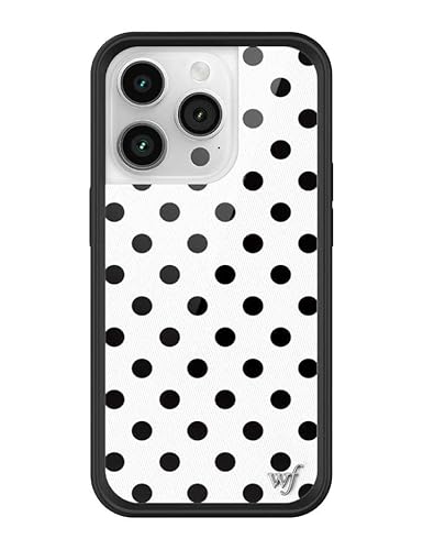 Wildflower Hüllen – kompatibel mit Apple iPhone 14 Pro | Schützender schwarzer Bumper, zertifizierter Fallschutz bis 1,22 m | Frauengeführtes kleines Unternehmen | Polka Dot | Weiß / Schwarz – Punkte Wildflower Hüllen – kompatibel mit Apple iPhone 14 Pro | Schützender schwarzer Bumper, zertifizierter Fallschutz bis 1,22 m | Frauengeführtes kleines Unternehmen | Polka Dot | Weiß / Schwarz – Punkte von Wildflower
