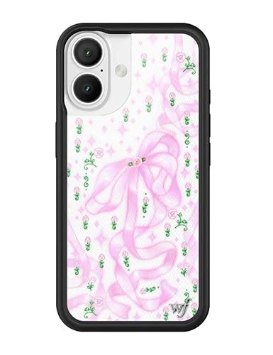 Wildflower Schutzhüllen – Bänder und Rosetten, kompatibel mit Apple iPhone 16, Pink Bow Girl, glitzernd, beliebt, ästhetisch, niedlich, trendig, schützender schwarzer Stoßfänger, 1,2 m Wildflower Schutzhüllen – Bänder und Rosetten, kompatibel mit Apple iPhone 16, Pink Bow Girl, glitzernd, beliebt, ästhetisch, niedlich, trendig, schützender schwarzer Stoßfänger, 1,2 m von Wildflower