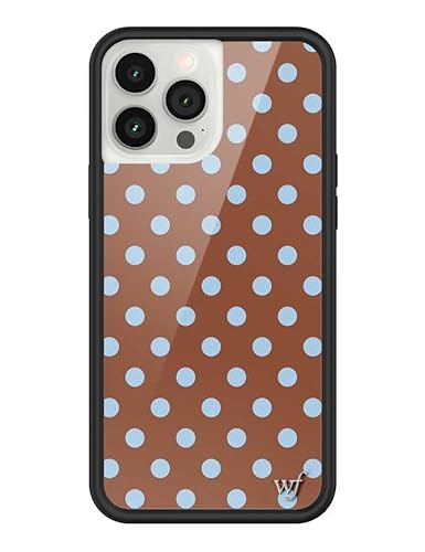 Wildflower Schutzhüllen – kompatibel mit Apple iPhone 13 Pro Max | Schützender schwarzer Stoßfänger, 1,2 m Falltest zertifiziert, Kleinunternehmen in Frauenbesitz, gepunktet, Braun und Blau – Punkte Wildflower Schutzhüllen – kompatibel mit Apple iPhone 13 Pro Max | Schützender schwarzer Stoßfänger, 1,2 m Falltest zertifiziert, Kleinunternehmen in Frauenbesitz, gepunktet, Braun und Blau – Punkte von Wildflower