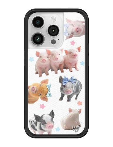 Wildflower Schutzhüllen – kompatibel mit Apple iPhone 14 Pro, schützender schwarzer Stoßfänger, 122 cm Falltest-zertifiziert, Kleinunternehmen in Frauenbesitz, kleine Schweinchen, rosa blaue Sterne Wildflower Schutzhüllen – kompatibel mit Apple iPhone 14 Pro, schützender schwarzer Stoßfänger, 122 cm Falltest-zertifiziert, Kleinunternehmen in Frauenbesitz, kleine Schweinchen, rosa blaue Sterne von Wildflower
