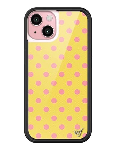 Wildflower Schutzhüllen – kompatibel mit Apple iPhone 15, schützender schwarzer Stoßfänger, 1,2 m Falltest-zertifiziert, Kleinunternehmen in Frauenbesitz, gepunktet, Rosa und Gelb, Punkte, ästhetisch Wildflower Schutzhüllen – kompatibel mit Apple iPhone 15, schützender schwarzer Stoßfänger, 1,2 m Falltest-zertifiziert, Kleinunternehmen in Frauenbesitz, gepunktet, Rosa und Gelb, Punkte, ästhetisch von Wildflower