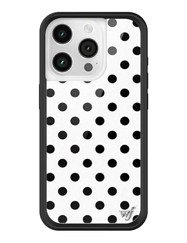 Wildflower Schutzhüllen – kompatibel mit Apple iPhone 15 Pro, schützender schwarzer Stoßfänger, 122 cm Falltest-zertifiziert, Kleinunternehmen in Frauenbesitz, gepunktet, Weiß und Schwarz, Punkte Wildflower Schutzhüllen – kompatibel mit Apple iPhone 15 Pro, schützender schwarzer Stoßfänger, 122 cm Falltest-zertifiziert, Kleinunternehmen in Frauenbesitz, gepunktet, Weiß und Schwarz, Punkte von Wildflower
