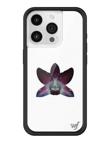 Wildflower Schutzhüllen – kompatibel mit Apple iPhone 15 Pro, schützender schwarzer Stoßfänger, 122 cm Falltest-zertifiziert, für kleine Unternehmen, weiße Orchidee, violette Blume, ästhetisch Wildflower Schutzhüllen – kompatibel mit Apple iPhone 15 Pro, schützender schwarzer Stoßfänger, 122 cm Falltest-zertifiziert, für kleine Unternehmen, weiße Orchidee, violette Blume, ästhetisch von Wildflower