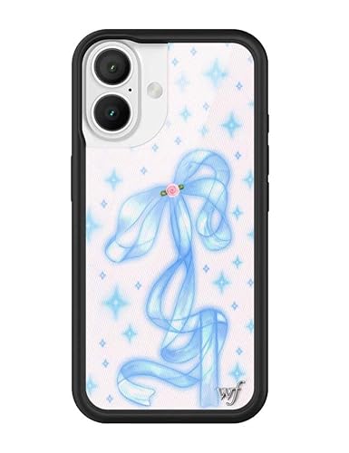 Wildflower Sparkle Girl-Schutzhülle, kompatibel mit Apple iPhone 16, Blaue Schleife, schimmerndes Band, beliebt, ästhetisch, niedlich, trendig, schützender schwarzer Stoßfänger, 1,2 m Wildflower Sparkle Girl-Schutzhülle, kompatibel mit Apple iPhone 16, Blaue Schleife, schimmerndes Band, beliebt, ästhetisch, niedlich, trendig, schützender schwarzer Stoßfänger, 1,2 m von Wildflower