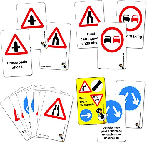 Wildgoose Education Straßenschild-Lernkarten, Warn- und Gebotsschilder-Set von Wildgoose Education
