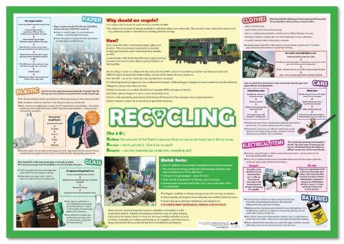 Wildgoose Education WG4316 Recycling-Poster, 100 cm x 70 cm, englische Version von Wildgoose Education
