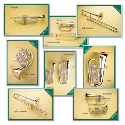 wildgoose Bildung mu2224 Messing Instrument Poster (8 Stück) von Wildgoose Education
