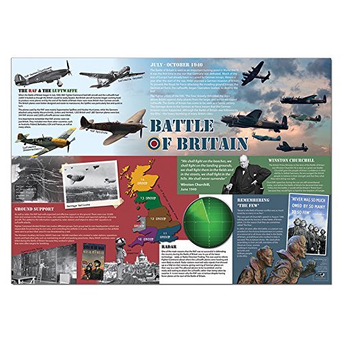 wildgoose Bildung wg7362 Battle of Britain Poster, 100 cm x 76 cm von Wildgoose Education