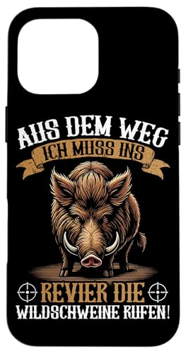 Aus Dem Weg Ich Muss Ins Revier Die Wildschweine Rufen Jäger Hülle für iPhone 16 Pro Max Aus Dem Weg Ich Muss Ins Revier Die Wildschweine Rufen Jäger Hülle für iPhone 16 Pro Max von Wildschwein Schwarzwildjäger Wildschweinjagd