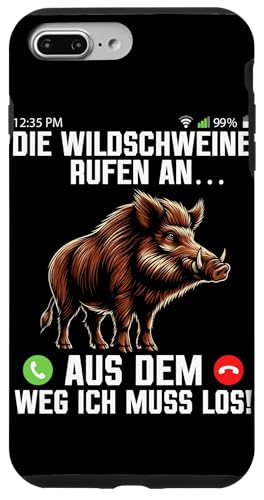 Die Wildschweine Rufen An Aus Dem Weg Ich Muss Los Jäger Hülle für iPhone 7 Plus/8 Plus von Wildschwein Schwarzwildjäger Wildschweinjagd