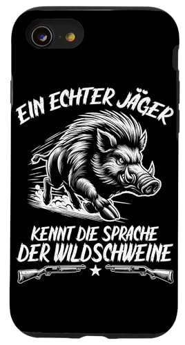 Ein Echter Jäger Kennt Die Sprache Der Wildschweine Jagd Hülle für iPhone SE (2020) / 7 / 8 von Wildschwein Schwarzwildjäger Wildschweinjagd