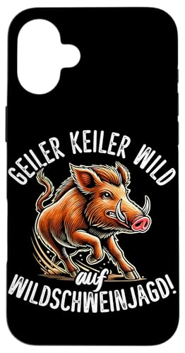 Geiler Keiler Wild Auf Wildschweinjagd Wildschwein Jäger Hülle für iPhone 16 Plus Geiler Keiler Wild Auf Wildschweinjagd Wildschwein Jäger Hülle für iPhone 16 Plus von Wildschwein Schwarzwildjäger Wildschweinjagd