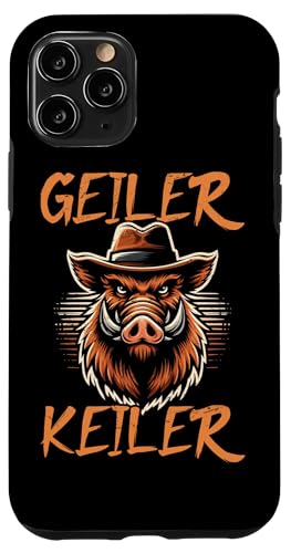 Geiler Keiler Wildschwein Jäger Jagd Wald Wildschweinjäger Hülle für iPhone 11 Pro von Wildschwein Schwarzwildjäger Wildschweinjagd