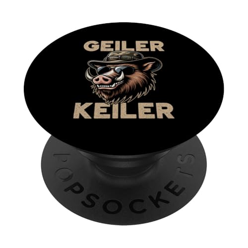 Geiler Keiler Wildschwein Jäger Jagd Wald Wildschweinjäger PopSockets Klebender PopGrip Geiler Keiler Wildschwein Jäger Jagd Wald Wildschweinjäger PopSockets Klebender PopGrip von Wildschwein Schwarzwildjäger Wildschweinjagd