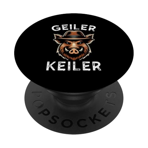 Geiler Keiler Wildschwein Jäger Jagd Wald Wildschweinjäger PopSockets Klebender PopGrip Geiler Keiler Wildschwein Jäger Jagd Wald Wildschweinjäger PopSockets Klebender PopGrip von Wildschwein Schwarzwildjäger Wildschweinjagd