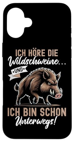 Ich Höre Die Wildschweine Und Ich Bin Schon Unterwegs Jagd Hülle für iPhone 16 Plus Ich Höre Die Wildschweine Und Ich Bin Schon Unterwegs Jagd Hülle für iPhone 16 Plus von Wildschwein Schwarzwildjäger Wildschweinjagd