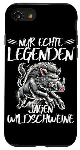 Nur Echte Legenden Jagen Wildschweine Jäger Wildschwein Hülle für iPhone SE (2020) / 7 / 8 von Wildschwein Schwarzwildjäger Wildschweinjagd