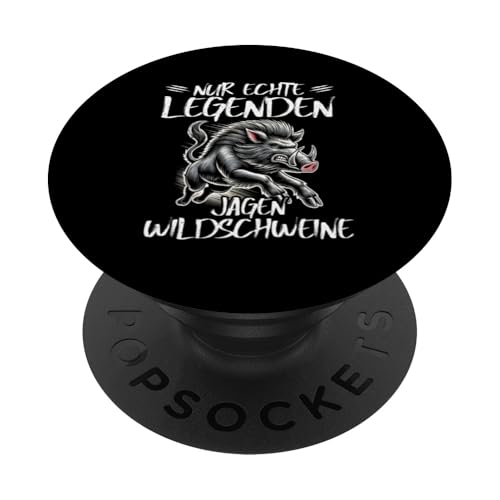 Nur Echte Legenden Jagen Wildschweine Jäger Wildschwein PopSockets Klebender PopGrip Nur Echte Legenden Jagen Wildschweine Jäger Wildschwein PopSockets Klebender PopGrip von Wildschwein Schwarzwildjäger Wildschweinjagd