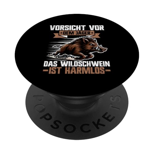 Vorsicht Vor Dem Jäger Das Wildschwein Ist Harmlos Jäger PopSockets Klebender PopGrip Vorsicht Vor Dem Jäger Das Wildschwein Ist Harmlos Jäger PopSockets Klebender PopGrip von Wildschwein Schwarzwildjäger Wildschweinjagd