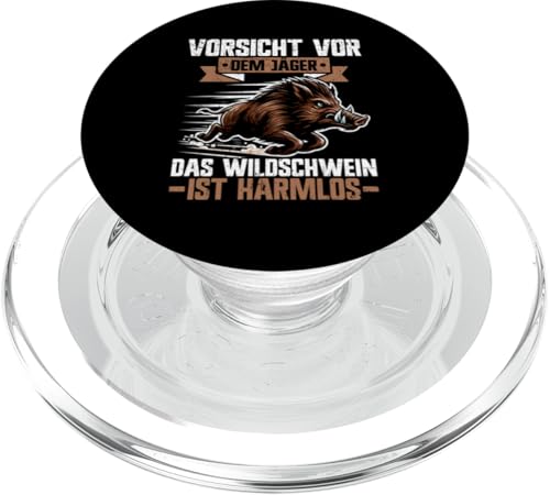 Vorsicht Vor Dem Jäger Das Wildschwein Ist Harmlos Jäger PopSockets PopGrip für MagSafe Vorsicht Vor Dem Jäger Das Wildschwein Ist Harmlos Jäger PopSockets PopGrip für MagSafe von Wildschwein Schwarzwildjäger Wildschweinjagd