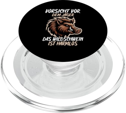 Vorsicht Vor Dem Jäger Das Wildschwein Ist Harmlos Jäger PopSockets PopGrip für MagSafe Vorsicht Vor Dem Jäger Das Wildschwein Ist Harmlos Jäger PopSockets PopGrip für MagSafe von Wildschwein Schwarzwildjäger Wildschweinjagd