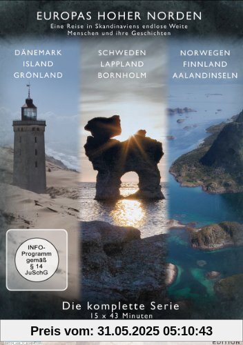 Europas Hoher Norden (Box, 6 DVDs im Schuber): Schweden, Lappland, Bornholm, Dänemark, Island, Grönland, Norwegen, Finnland und die Ålandinseln von Wilfried Hauke