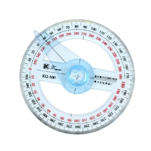 360-Grad Winkelmesser Kreis Winkelmesser 360-Grad Winkelmesser Aus Kunststoff Für Schule Klassenzimmer Büro Zeichnen Messen Des Winkelmaßes Lineal Winkelmesser Digitaler Neigungsmesser von Wilgure