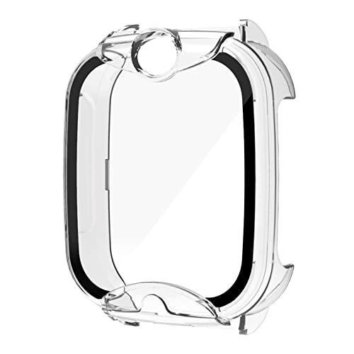 Smartwatch Protect Hartglasfolie, harte PC-Abdeckung, kompatibel mit Xplora XGO2, Displayschutzfolie aus gehärtetem Glas, für Smartwatch, Kameralinse, Privatsphäre, volle Hülle von Wilgure