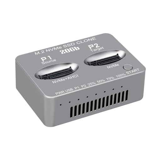 Wilgure NVME Docking Station Doppelbay NVME Solid States Diskon 20gbit / S USB 3.2 Typ C Externe Festplattenstaaten Antriebsleser Für PC Wilgure NVME Docking Station Doppelbay NVME Solid States Diskon 20gbit / S USB 3.2 Typ C Externe Festplattenstaaten Antriebsleser Für PC von Wilgure