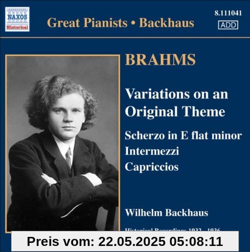 Variationen/Scherzo/Intermezzi Variationen/Scherzo/Intermezzi von Wilhelm Backhaus
