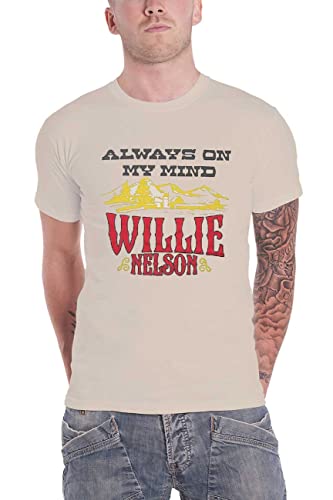 Willie Nelson T-Shirt Always On My Mind Logo new Official Uni Natural, Naturfarben, M Willie Nelson T-Shirt Always On My Mind Logo new Official Uni Natural, Naturfarben, M von Willie Nelson