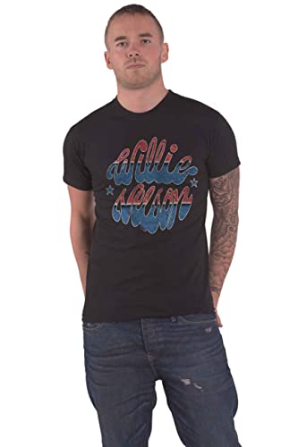 Willie Nelson T-Shirt American Logo new Official Herren Schwarz Größe XXL Willie Nelson T-Shirt American Logo new Official Herren Schwarz Größe XXL von Willie Nelson