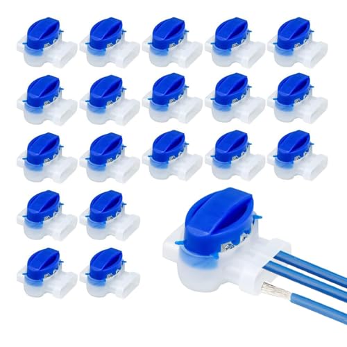 Willingood Kabelverbinder für Mähroboter, 20 Stück Wasserdicht Kabelverbinder Anschlussklemmen Verbindungsklemmen Kabel Draht Verbinder mit Gel Füllung, Für Automower Rasenroboter Rasenmäher Garten von Willingood