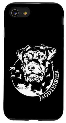 Deutscher Jagdterrier Portrait Hund Jäger Jagdhunde Hunde Hülle für iPhone SE (2020) / 7 / 8 von Wilsigns Deutscher Jagdterrier Designs