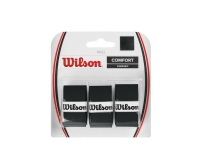 Wilson WRZ4014BK, Overgrip, Badminton, Tennis, Schwarz, Monochromatisch, 0,6 mm, 3 Stück(e) von Wilson