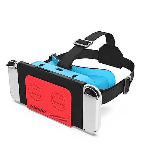 WinDrogon VR-Headset, entworfen für Nintendo Switch & Switch OLED-Zubehör für Switch VR-Spiele, Labo VR und YouTube VR, VR-Brille mit einstellbarem Pupillenabstand und verstellbarem WinDrogon VR-Headset, entworfen für Nintendo Switch & Switch OLED-Zubehör für Switch VR-Spiele, Labo VR und YouTube VR, VR-Brille mit einstellbarem Pupillenabstand und verstellbarem von WinDrogon