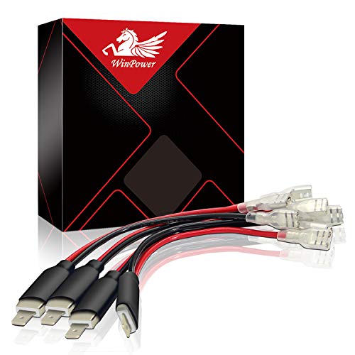 WinPower H1 H3 Stecker Einzelne Konverterverdrahtung für HID LED Scheinwerfer Ersatz Verbinden Kabel, 4 Stück von WinPower