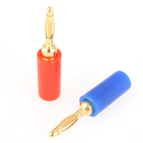 Wincal Bananenstecker-Stecker weiblich – 2 mm gemischte Bananenstecker, Buchse, Sondenstecker für HiFi-Lautsprecher, Verstärker, 20 Stück/Set von Wincal