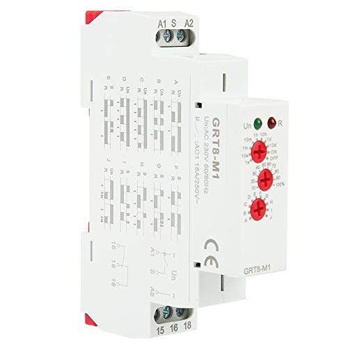 Wincal Multifunktionales Verzögerungszeitrelais-GRT8-M1 Multifunktionales Verzögerungszeitrelais mit 10 Funktionen Din Rail Installation AC 220V Wincal Multifunktionales Verzögerungszeitrelais-GRT8-M1 Multifunktionales Verzögerungszeitrelais mit 10 Funktionen Din Rail Installation AC 220V von Wincal