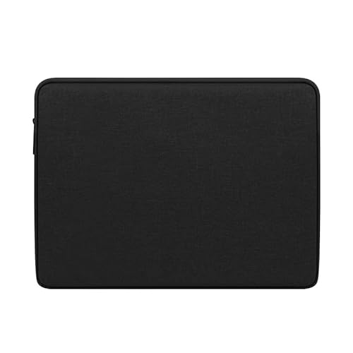 MacBook Air Hülle - 13 Zoll Laptop Tasche, Wasserdicht, Robuste Canvas Hülle, Schützt Vor Kratzern, Ideal Für Reisen Und Bürogebrauch (13 Zoll) (Schwarz) von Windfromort