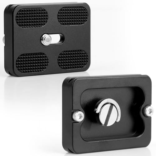 Windfromort PU-50 Schnellwechselplatte - Quick Release Plate - 2er Pack - Passend für 1/4 Zoll Stativgewinde - Arca Swiss kompatibel - Schnellwechselplatte Stativ - Aluminium Windfromort PU-50 Schnellwechselplatte - Quick Release Plate - 2er Pack - Passend für 1/4 Zoll Stativgewinde - Arca Swiss kompatibel - Schnellwechselplatte Stativ - Aluminium von Windfromort