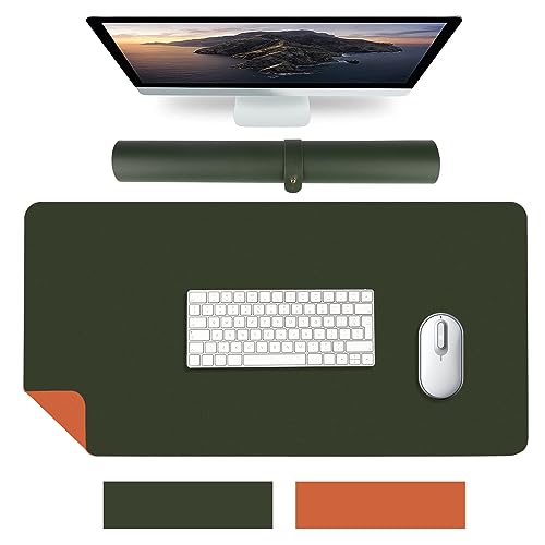 Windfromort Schreibtischunterlage, PU Leder Schreibtischmatte Gaming Mauspad XXL, Rutschfester Schreibtischschutz, Desk Mat Wasserdichter Schreibtisch-Schreibblock für Büro und Tabelle(80 x 40cm) von Windfromort