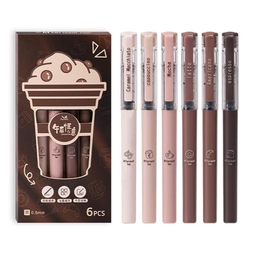 Winkeabuy High-End-Gelschreiber aus der Afternoon-Tee-Serie, modisches Design, schnell trocknend, 0,5 mm, schwarzes Gel N1a2, für Studenten, Schule, Büro Winkeabuy High-End-Gelschreiber aus der Afternoon-Tee-Serie, modisches Design, schnell trocknend, 0,5 mm, schwarzes Gel N1a2, für Studenten, Schule, Büro von Winkeabuy