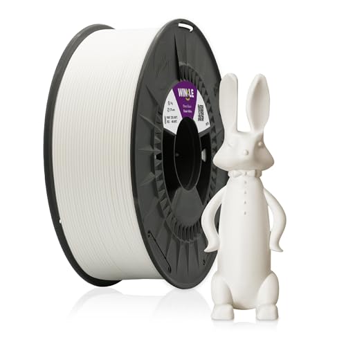 WINKLE PETG Filament 2.85mm Eisweiß, 1kg Spule, 3D Drucker Filament Kompatibel mit FDM Druckern, 3D-Druckmaterialien, Maßgenauigkeit +/- 0.05mm, Schlagfest, Leicht zu Bedrucken von WINKLE FEED YOUR PRINTER